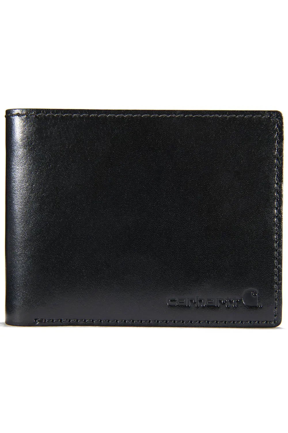 Carhartt B0000204-001 Rough Cut Bi-Fold Wallet in Black front closed