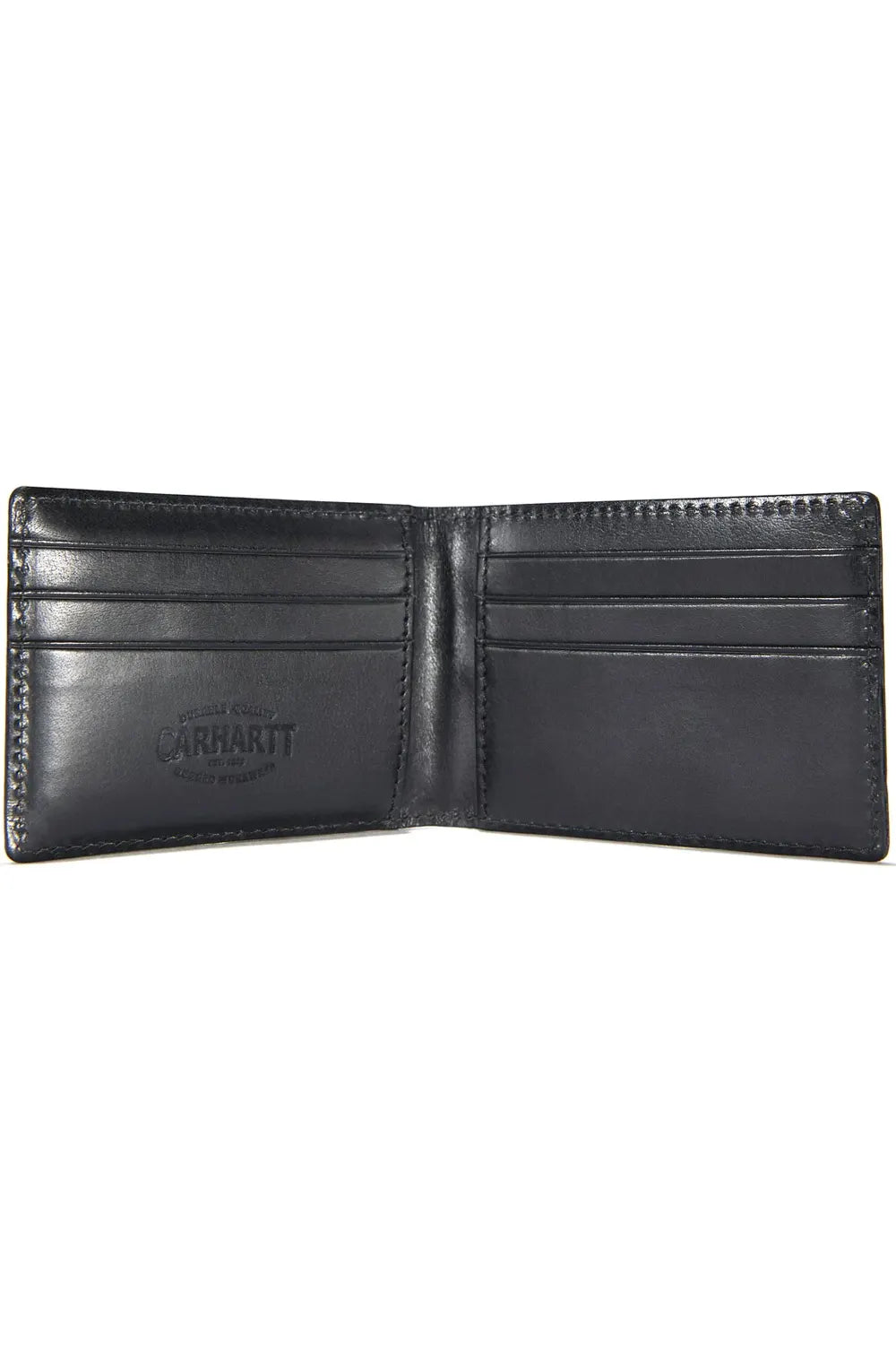 Carhartt B0000204-001 Rough Cut Bi-Fold Wallet in Black inside open