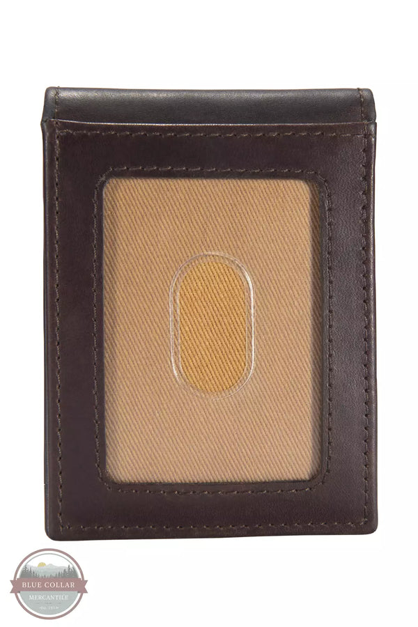 Carhartt B0000221 Oil Tan Leather Front Pocket Bi-Fold Wallet Money Clip Front View