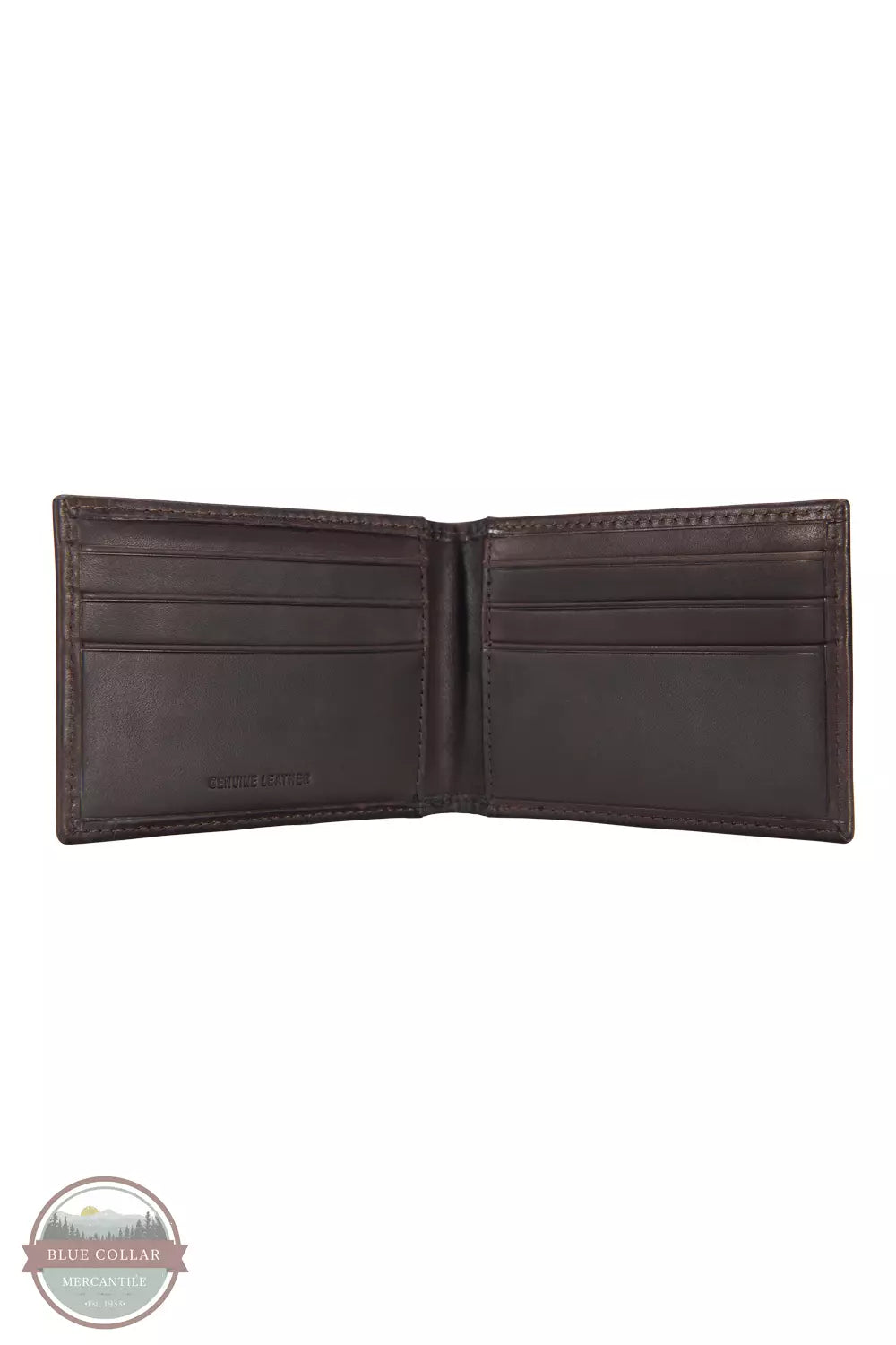 Carhartt B0000221 Oil Tan Leather Front Pocket Bi-Fold Wallet Money Clip Inside View