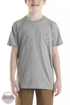 Carhartt CA6437 Short Sleeve Pocket T-Shirt Charcoal Gray Heather Front View
