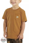Carhartt CA6513 Pocket Short Sleeve T-Shirt Carhartt Brown Front View. This item is available in multiple colors.