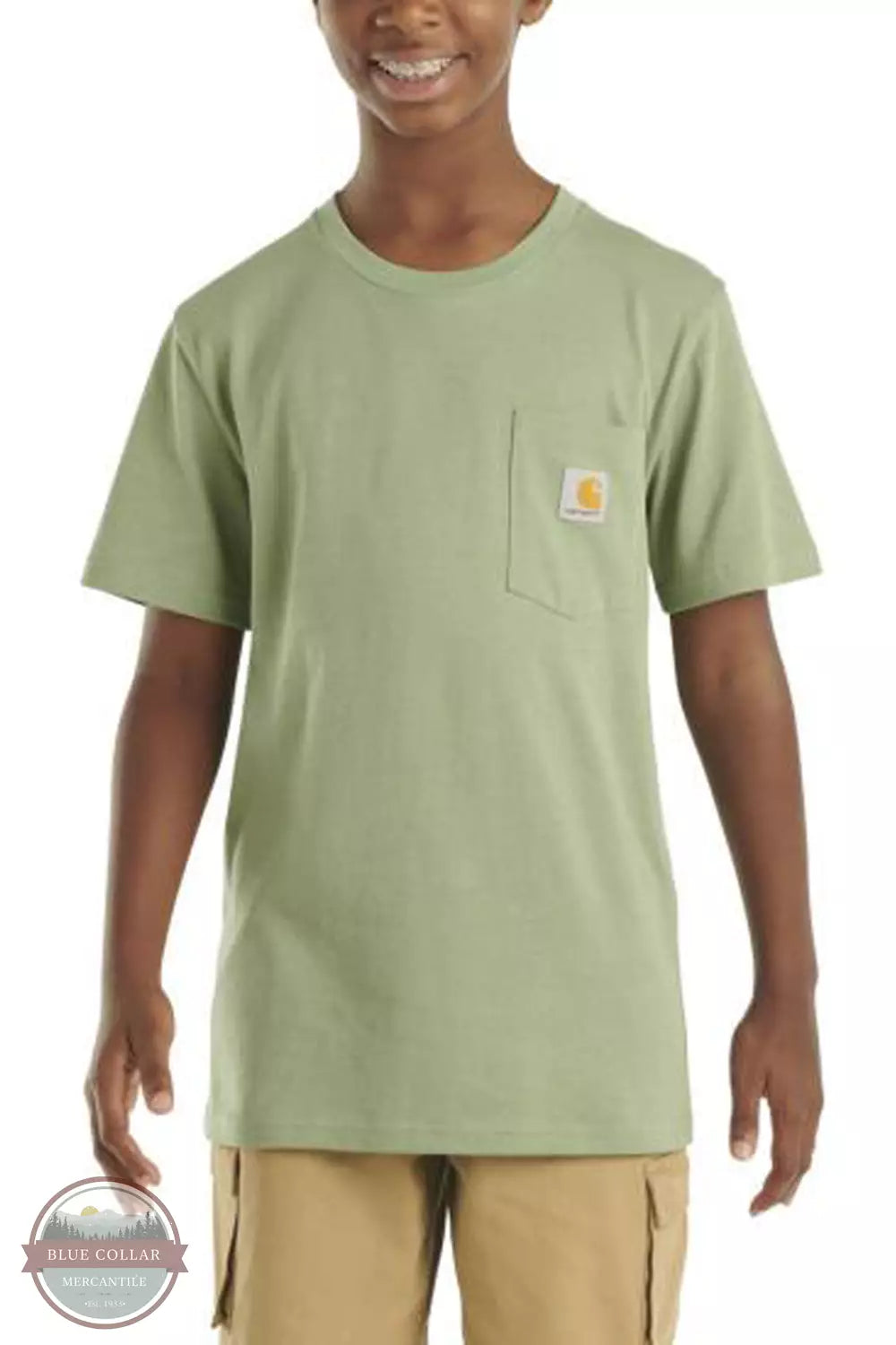 Carhartt CCA6514-HF0 Pocket Logo Short Sleeve T-Shirt Front View