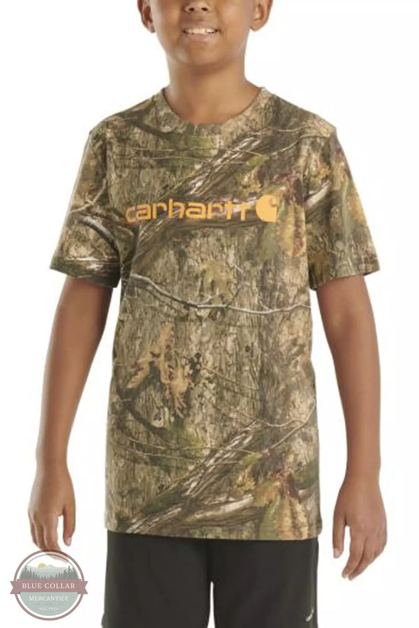 Carhartt CA6515-CR27 Camo Logo Short Sleeve T-Shirt Front View