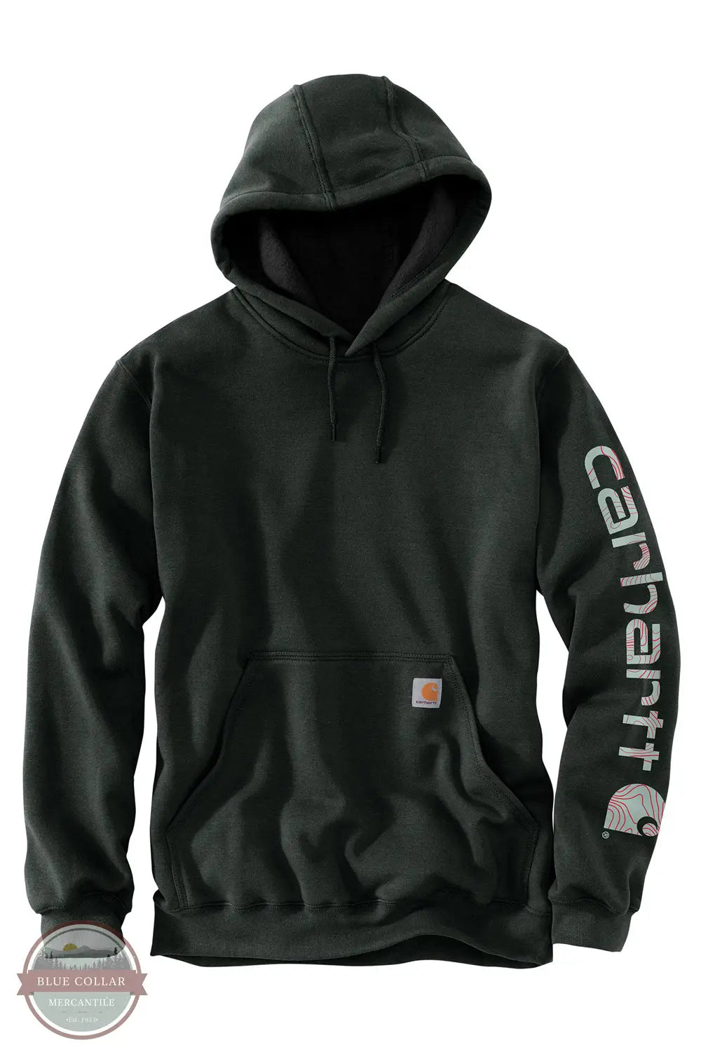 Carhartt K288 Loose Fit Midweight Logo Sleeve Hoody Basic N36 front view