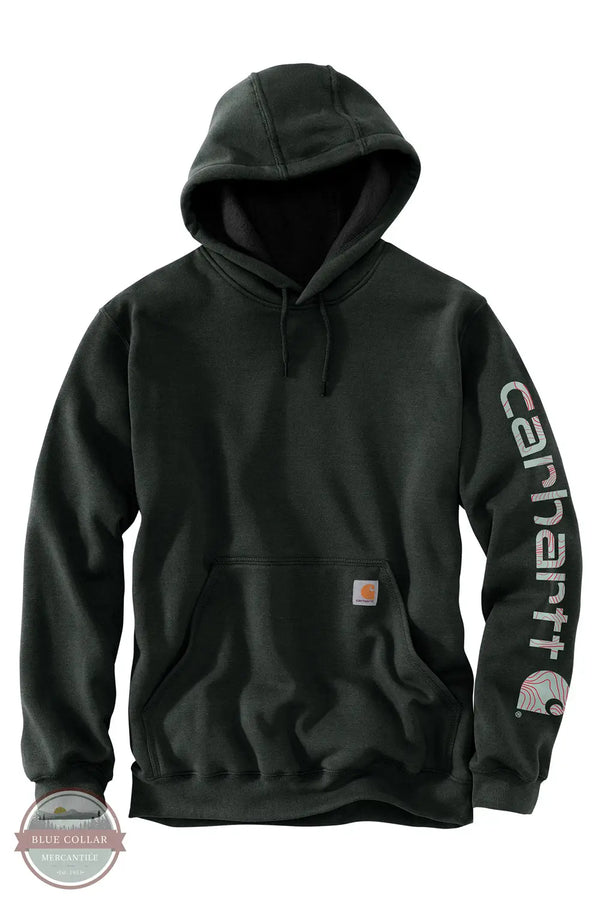 Carhartt K288 Loose Fit Midweight Logo Sleeve Hoody Basic N36 front view