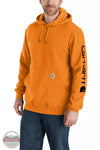 Carhartt K288 Loose Fit Midweight Logo Sleeve Hoody Basic Q66 front view