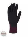 Carhartt WA661/GN0661 All Purpose Nitrile Grip Gloves in Deep Wine Underside View