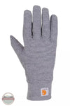 Carhartt WA749/GF0749 Ladies Force Heavyweight Liner Knit Gloves in Shadow Heather Top View