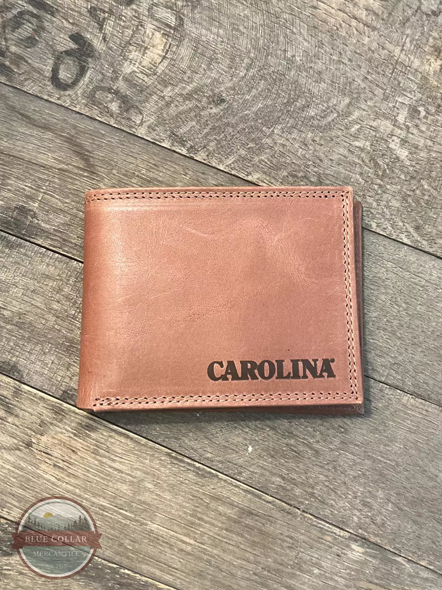 Carolina 4012C Bi-Fold Wallet in Brown Front View