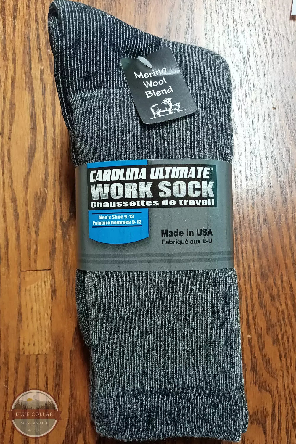 Carolina Ultimate 28791 Ultimate Merino Wool Blend Socks 2 Pack in Charcoal Product View