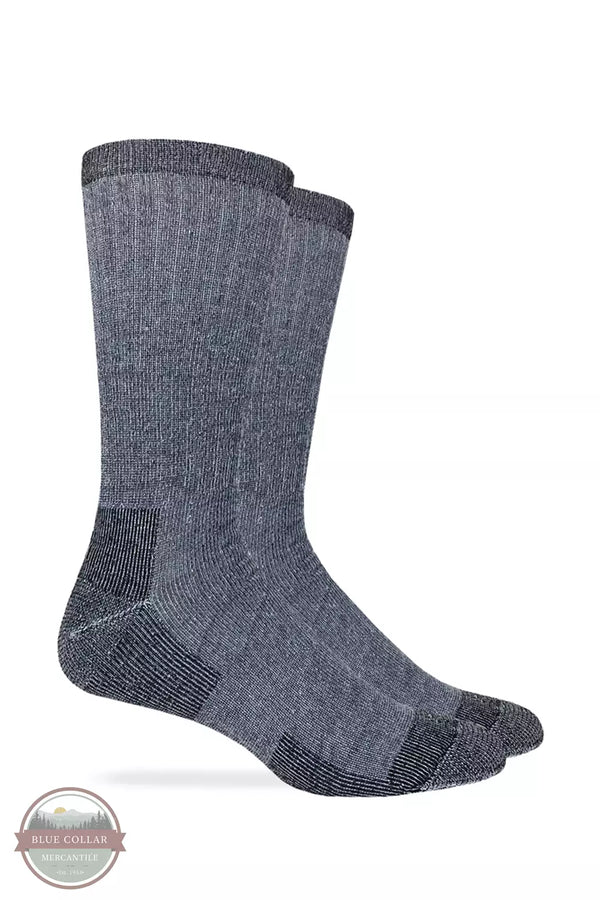 Carolina Ultimate 28791 Ultimate Merino Wool Blend Socks 2 Pack in Charcoal Profile View