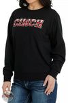 Cinch MAK7905002 BLK Cinch Logo Sweatshirt in Black Side View