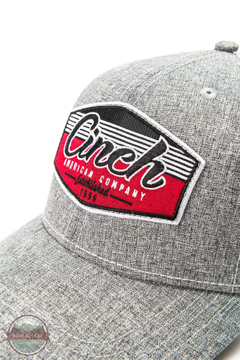 Cinch MCC0038020 Gray Logo Trucker Cap Detail View