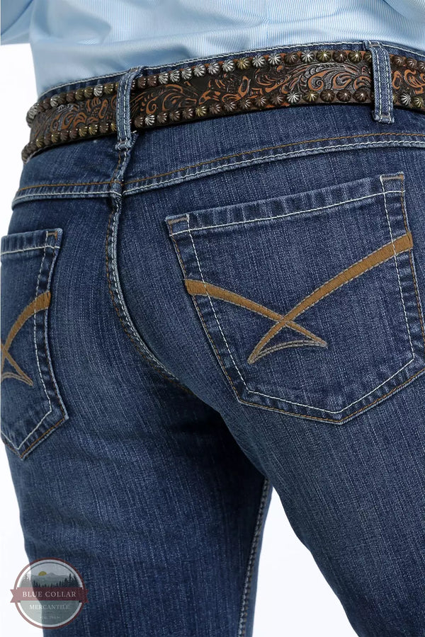 Cinch MJ80053073 Kylie Slim Fit Jeans in Dark Stonewash Detail View