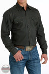 Cinch MTW1301070 Black Diamond Print Long Sleeve Western Snap Shirt Profile View