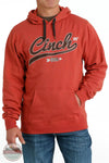 Cinch MWK1206027 RED Cinch Logo Hoodie in Red Front View