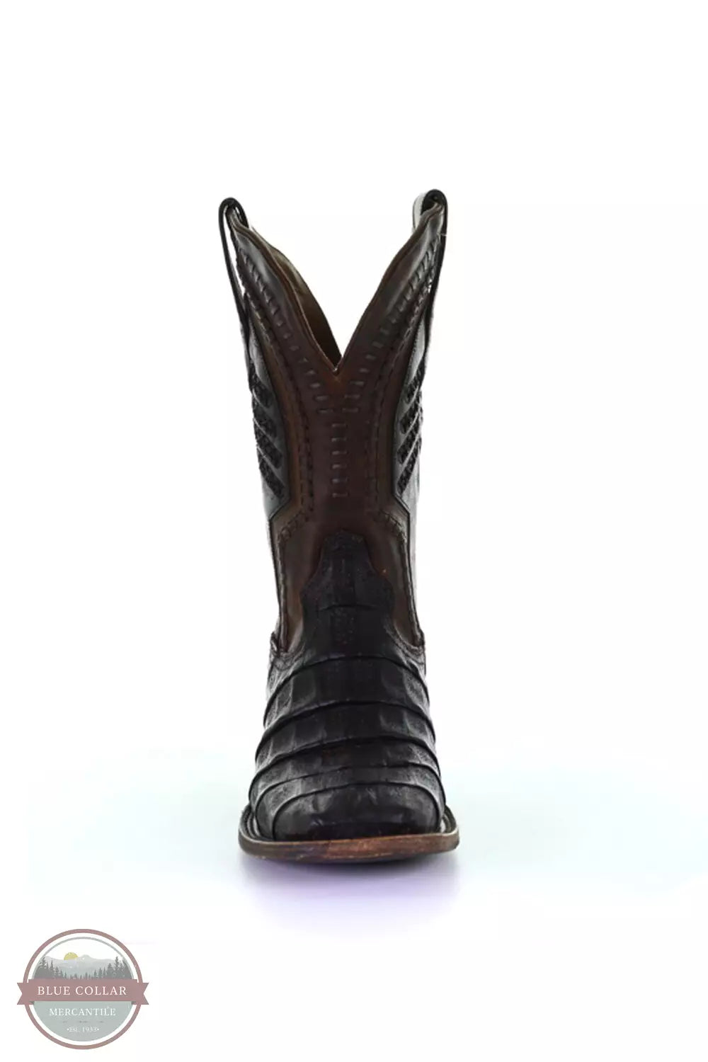 Corral A3878 Caiman Western Boot in Oil Brown Front View