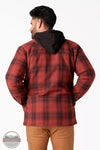 Dickies TJ211 Water Repellent Flannel Hooded Shirt Jacket Brick Back View
