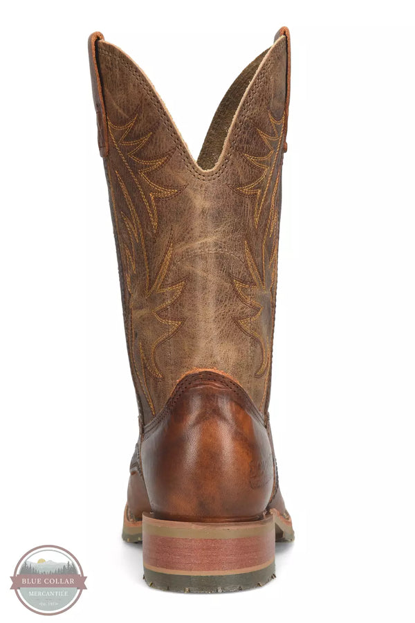 Double H DH4653 Feller 11" Boots in Distressed Brown Bison Heel View