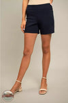 Epic Casual ER40 Navy Solid 5" Millennium Pull On Shorts in Navy Front View