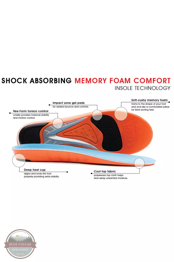 Form MEMORY FOAM Memory Foam Extra-Thick Cushion Insoles Tech Specs