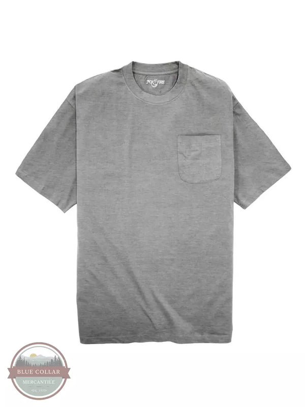 Foxfire 490 85 One Pocket Short Sleeve T-Shirt, Big & Tall Grey Front View