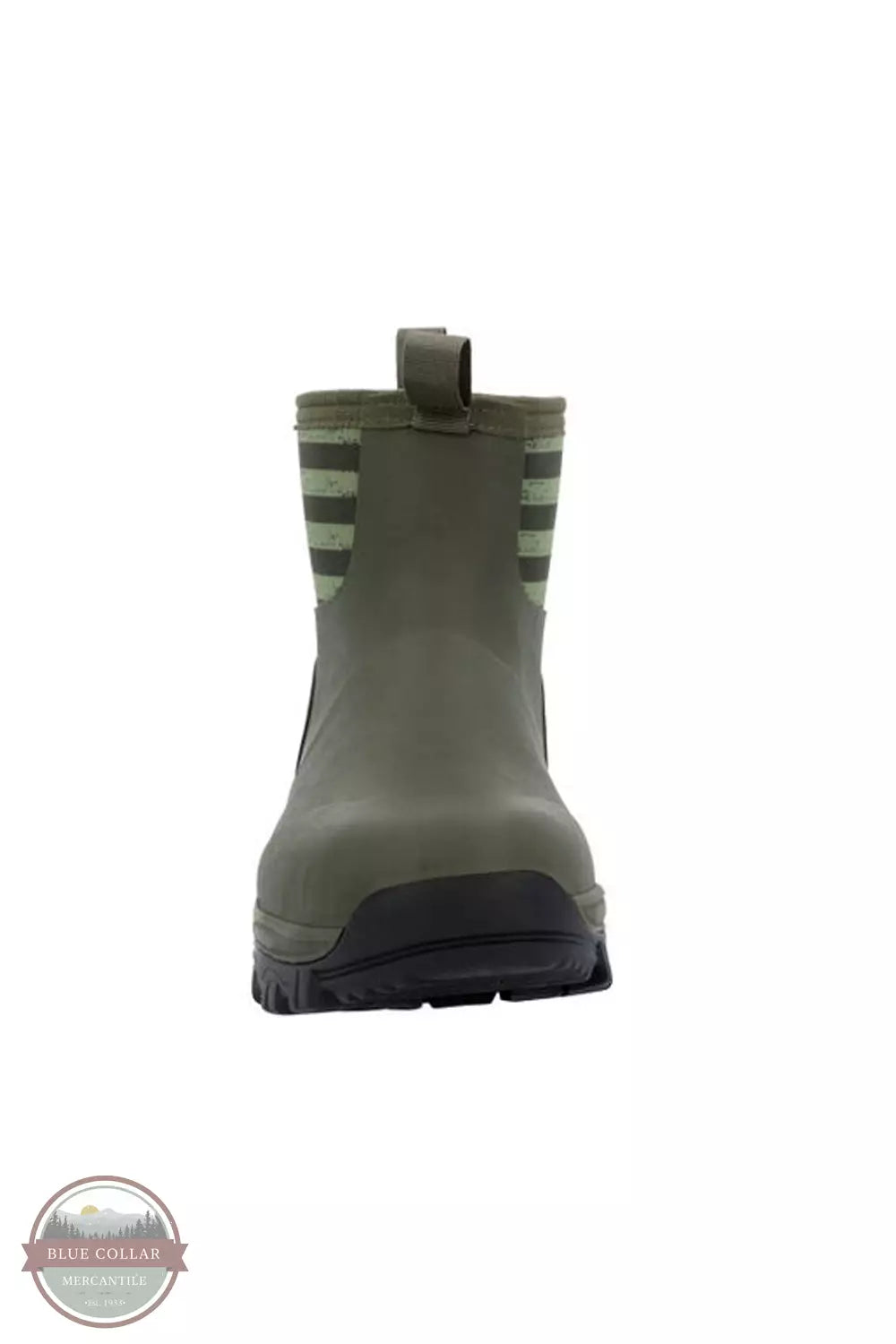 Georgia GB00631 GBR Mid Rubber Boots in Dark Green Front View