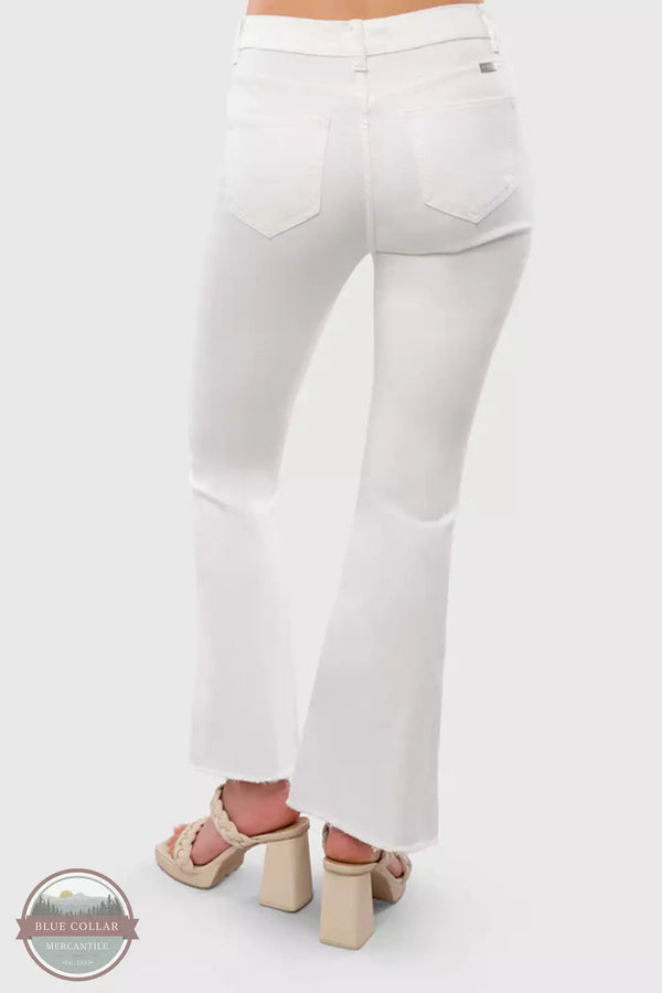 Heart of Pine PLHOP0002 Sateen Stretch Flare Jeans Back View