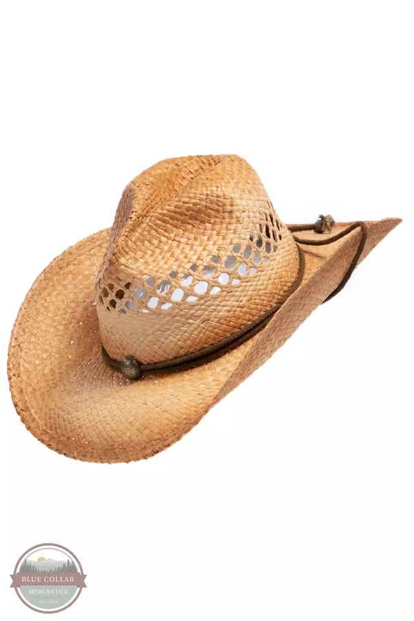 Henschel Hat Company 3204-43 Alamo Straw Hat in Raffia Profile View