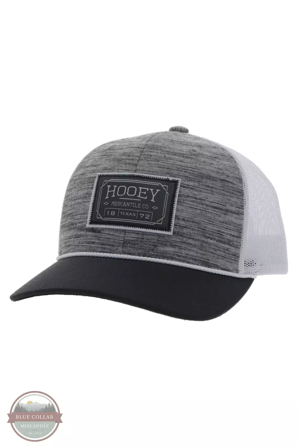Hooey 2302T Doc Cap Gray / White Front View
