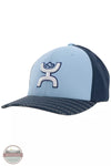 Hooey 2319BLNV Solo Flexfit Light Blue/Navy Cap Profile View