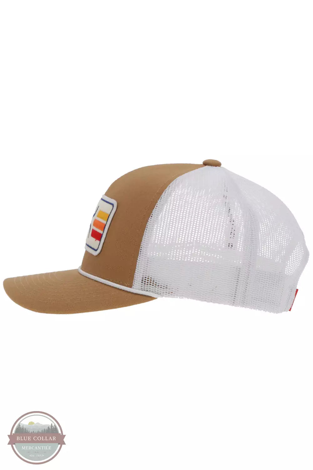 Hooey 2339T Sunset Cap Tan /  White Side View
