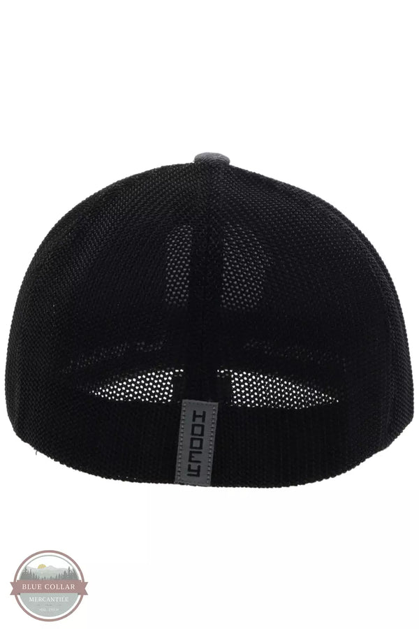 Hooey 2344GYBK Cheyenne Flexfit Grey/Black Cap Back View