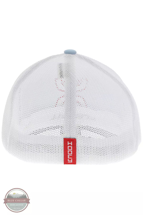 Hooey 2412BLWH Coach Flexfit Blue/White Cap Back View