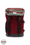 Hooey BP053BUSP Topper Backpack in Maroon with Serape Pattern and Black Accents Front View