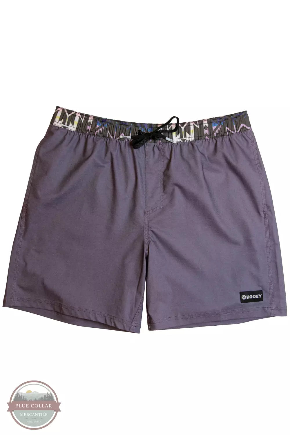 Hooey HB2024PL Bigwake Purple/Aztec Board Shorts Front View