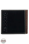 Hooey HBF006-BRBK Tonkawa Aztec Overlay Bi-Fold Wallet in Brown/Black/Ivory Back View