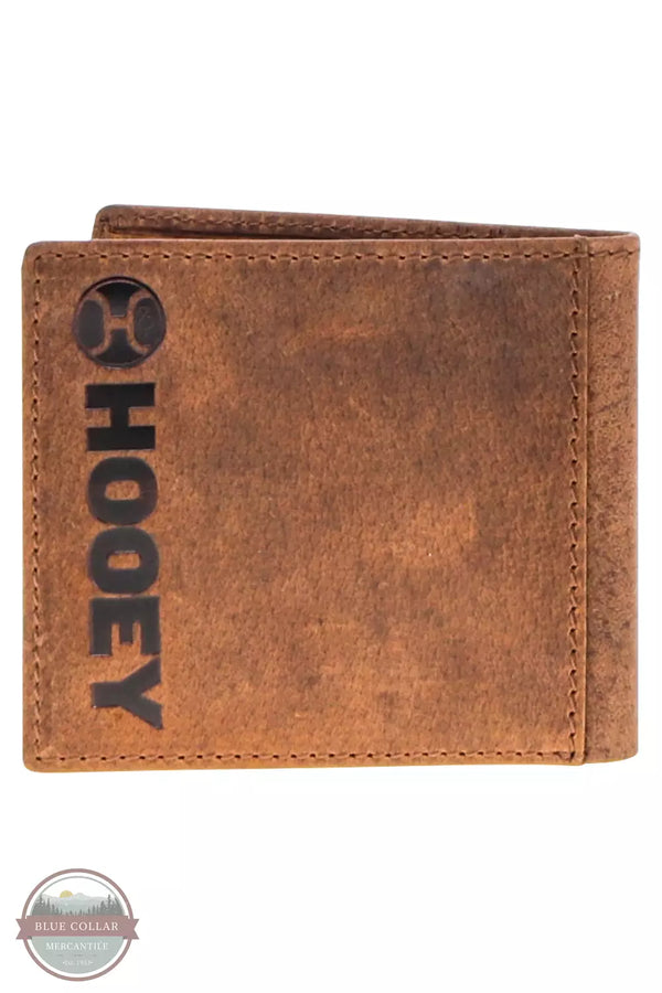 Hooey HBF016 Ranger Bi-Fold Wallet with Embroidery Tan Back View