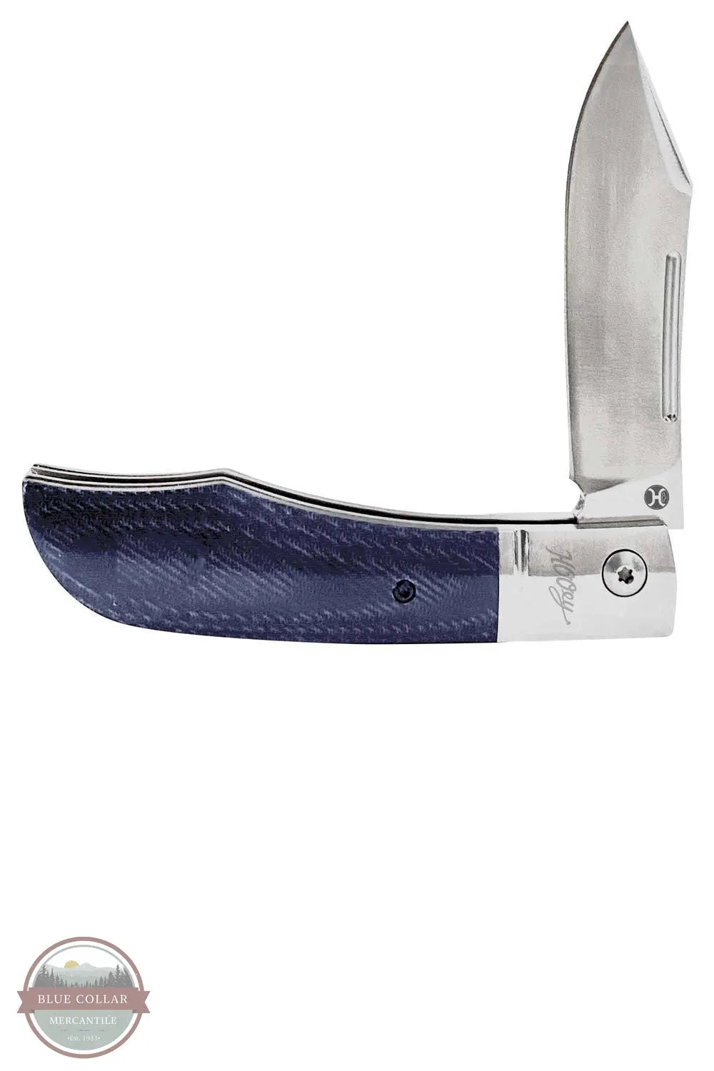Hooey HK2001 Blue Denim Micarta Pocket Knife
