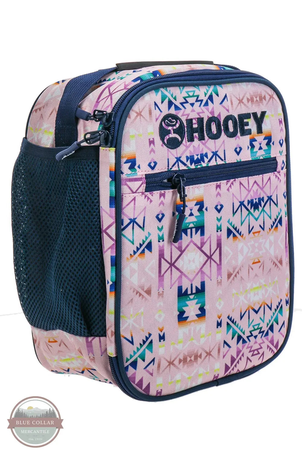 Hooey HLB005-PKNV Monterrey Pink and Navy Aztec Lunch Box Main Image