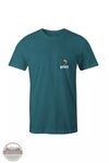 Hooey HT1688TL Cheyenne Short Sleeve Graphic T-Shirt in Teal Front View