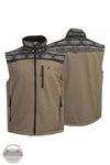 Hooey HV109GYAZ Softshell Gray with Aztec Vest Front and Back View