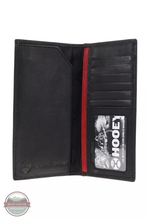 Hooey HW023-SPBK Sunizona Knockout Serape Print Rodeo Checkbook Wallet in Black Inside View
