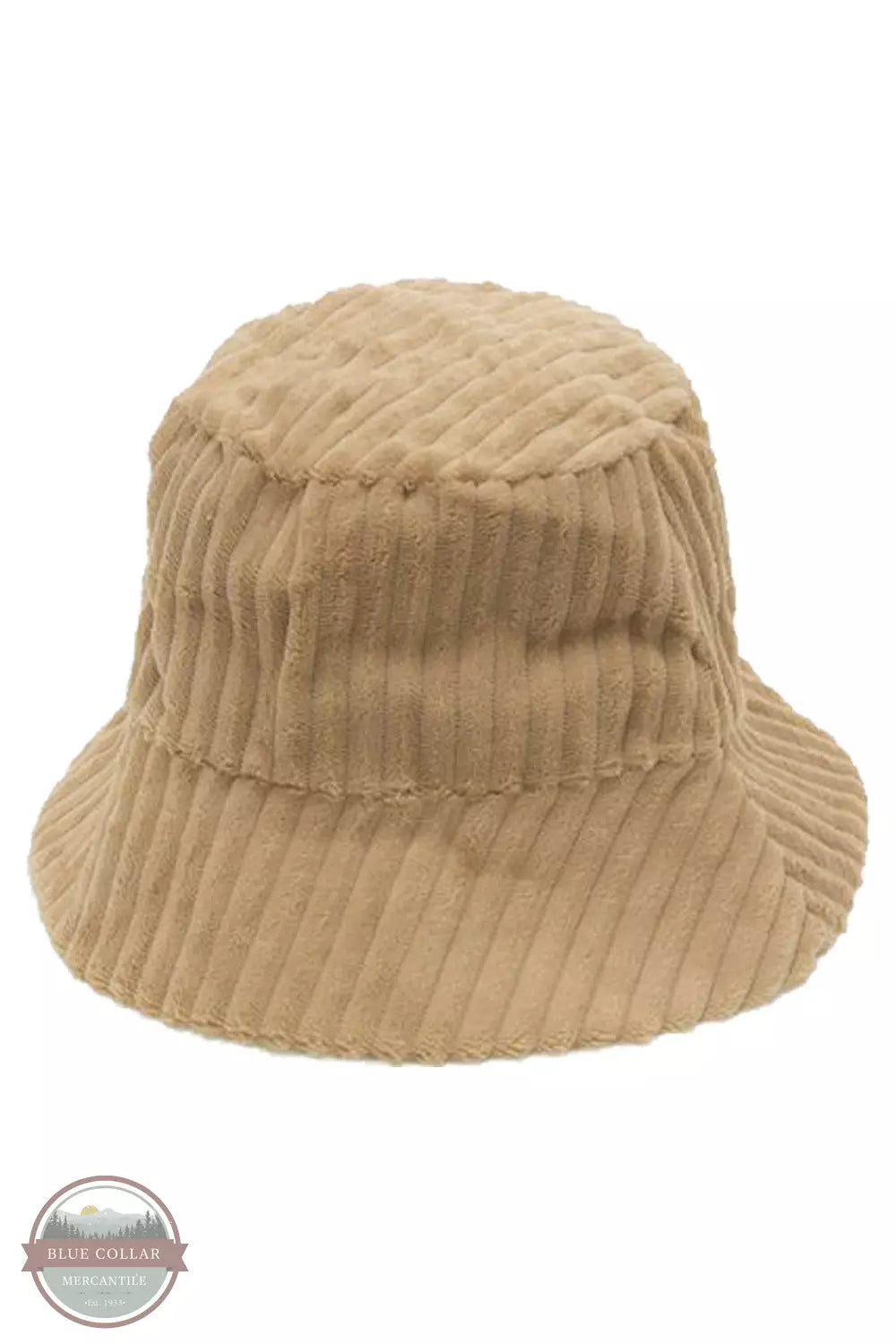 Joy Susan H3104 Corduroy Bucket Adjustable Hat Camel Front View