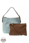 Joy Susan L8008 Classic Hobo Handbag with Crossbody Purse Blue Sugar Full View
