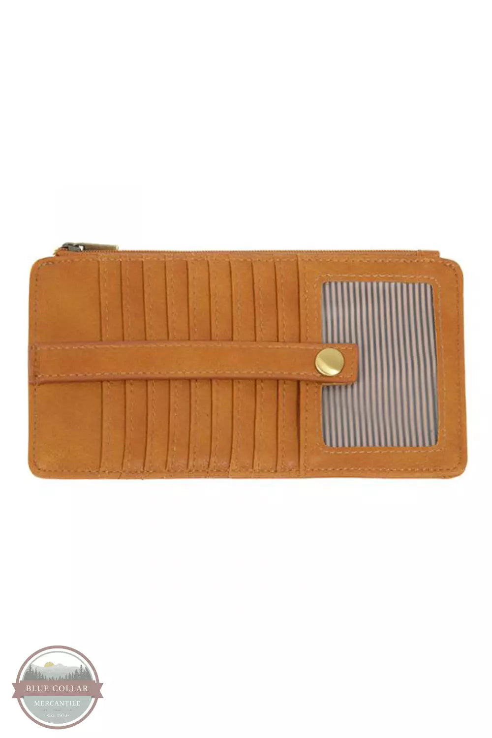 Joy Susan L8142 New Kara Distressed Wallet Honey Front View