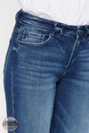 Kancan KC2567D Dolores Mid Rise Slim Straight Jeans Front Detail View