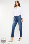Kancan KC2567D Dolores Mid Rise Slim Straight Jeans Profile View