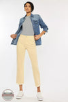 Kancan KC78019PH Peppermint High Rise Cropped Jeans Front View